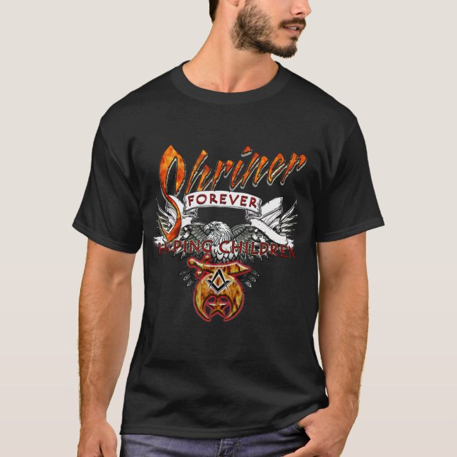 Shriners Forever Helping Children. T-Shirt (Front)