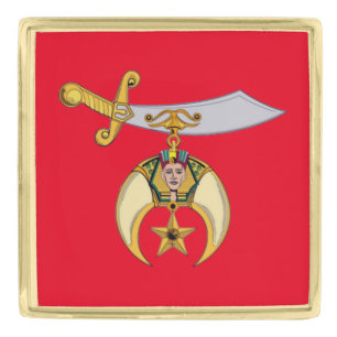 SHRINERS GOLD FINISH LAPEL PIN
