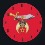 SHRINERS LARGE CLOCK<br><div class="desc">HEROES ALL</div>