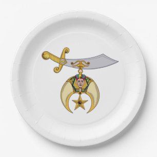 Shriners Large Paper Plates