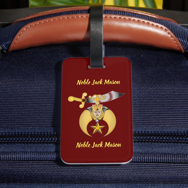 Shriners  luggage tag (Back Insitu 4)