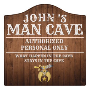 Shriners Man Cave Door Sign