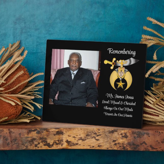 Shriners  Memorial Plaque (Side)