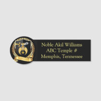 Shriners Name Tag