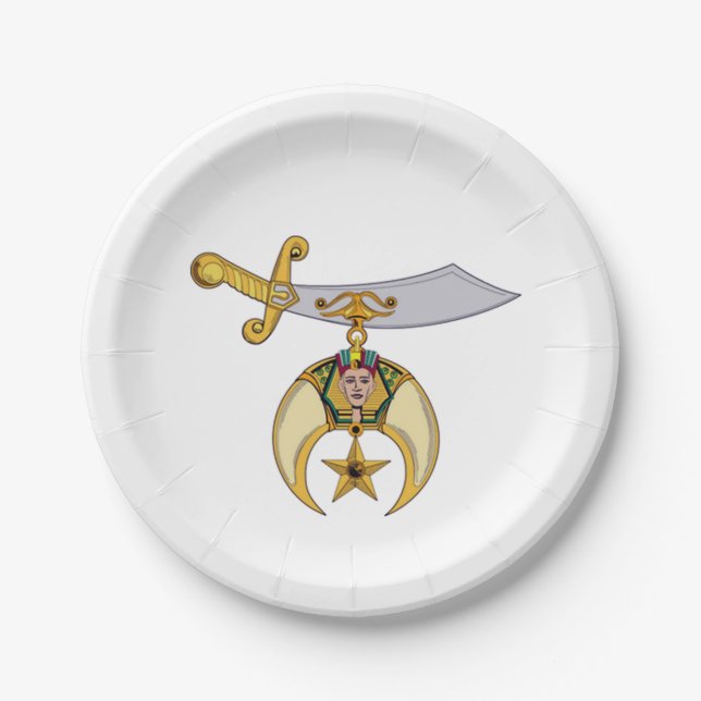 Shriners Paper Plates (Front)