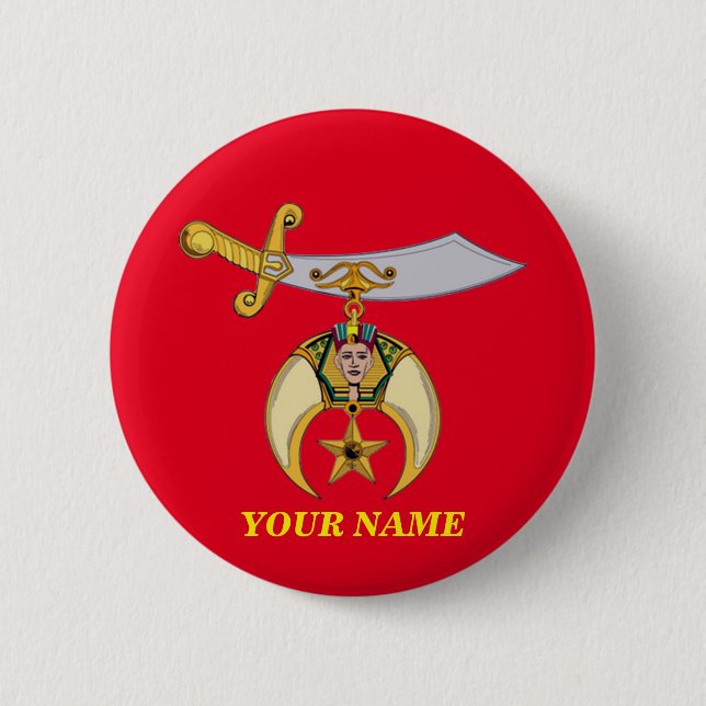 SHRINERS PINBACK BUTTON (Front)