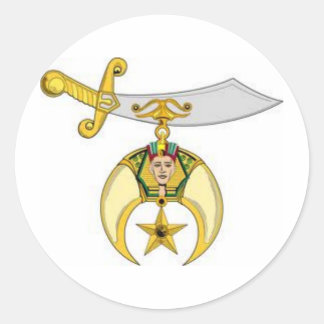 Shriners Products Classic Round Sticker