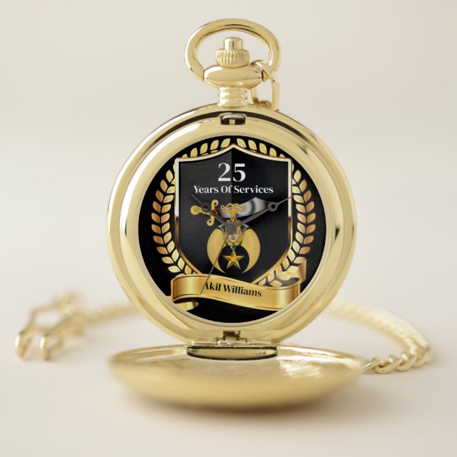 Shriners Years of Services Pocket Watch (Inside)