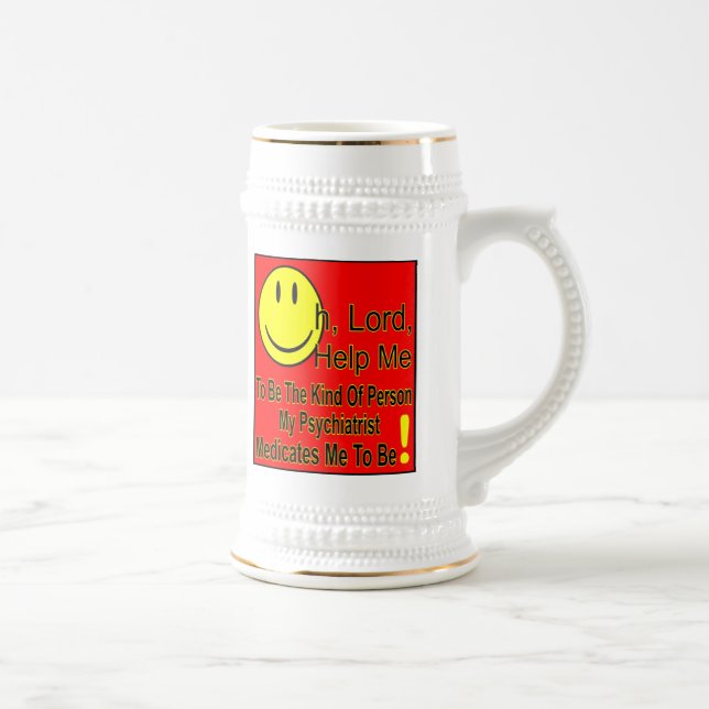 Shrink T, Light Colors Beer Stein (Right)