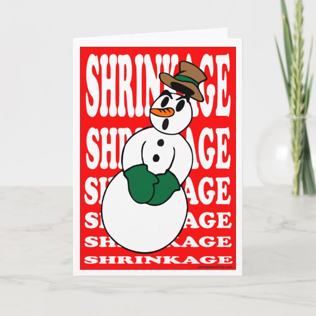 SHRINKAGE HOLIDAY CARD (Front)