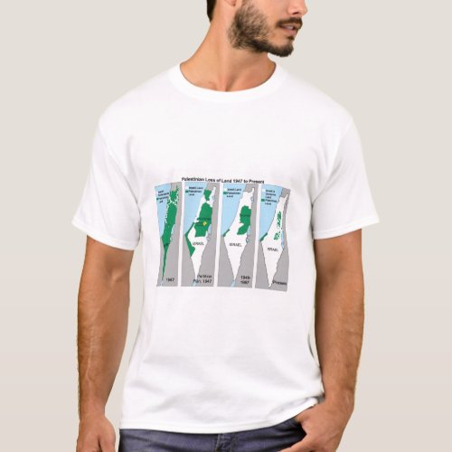 Shrinking Map of Palestine T_shirt