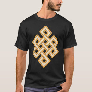 Shrivatsa Buddhist Mystical Knot Good Luck Ashtama T-Shirt