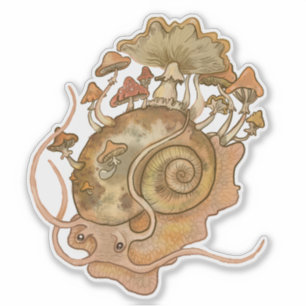Shroom Snail Sticker