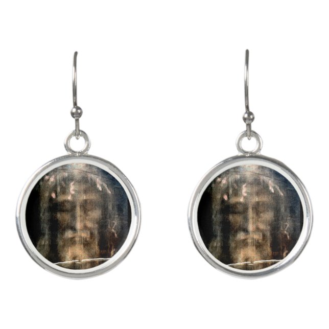 Shroud of Turin Earrings (Front)