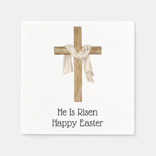 Shroud of Turin Easter Cross Religious Christian Napkins