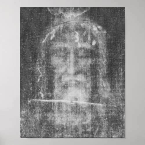 Shroud of Turin Face of Jesus  Manto de Turin Poster