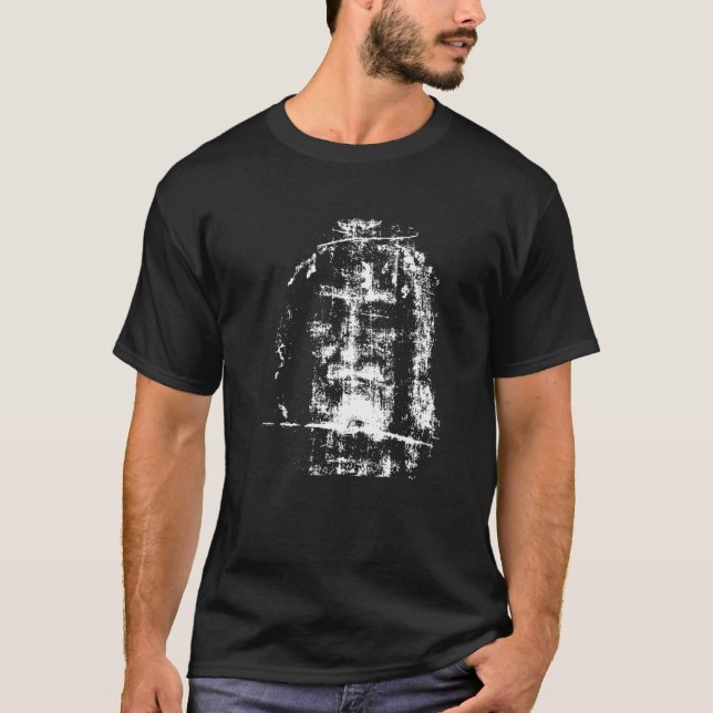 Shroud of Turin Face of Jesus T- T-Shirt (Front)