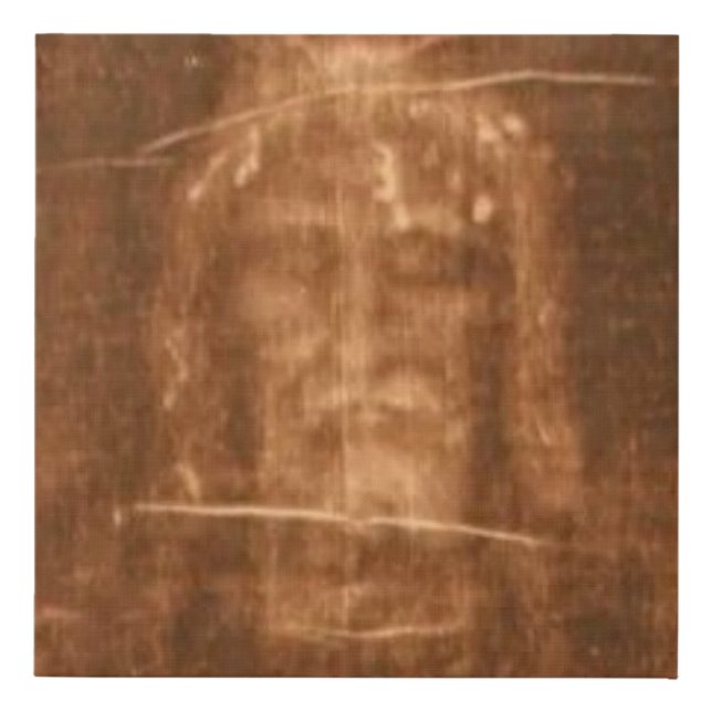 Shroud of Turin Faux Canvas Print (Front)