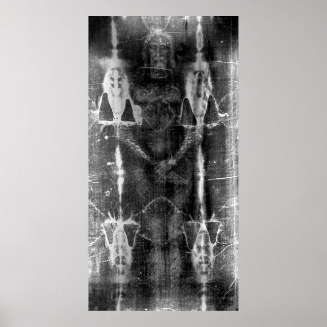 Shroud of Turin, Frontal View Negative Poster (Front)