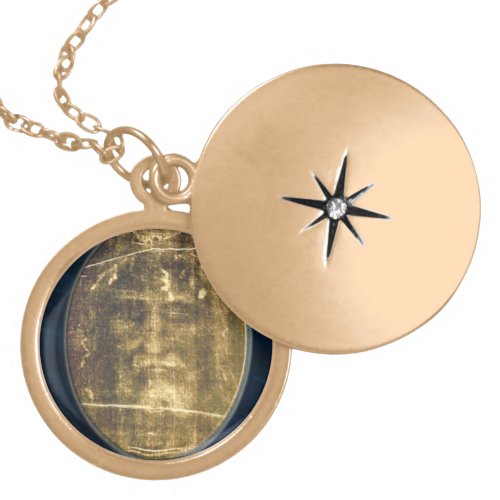 Shroud of Turin Gold Plated Necklace