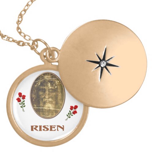 Shroud of Turin Gold Plated Necklace