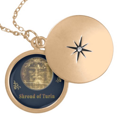 Shroud of Turin Gold Plated Necklace