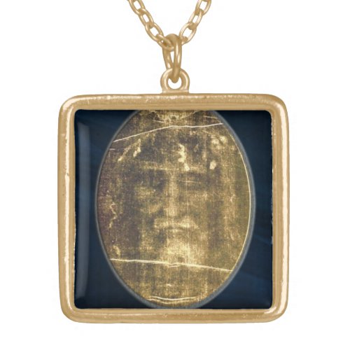 Shroud of Turin Gold Plated Necklace