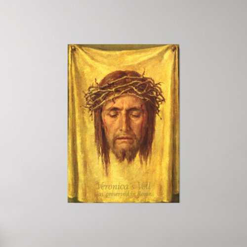 Shroud of Turin Jesus Christ face Holy Face Canvas Print