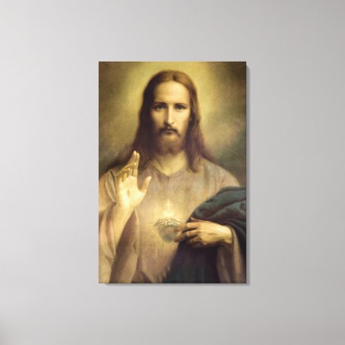 Shroud of Turin Jesus Christ face Holy Face Canvas Print