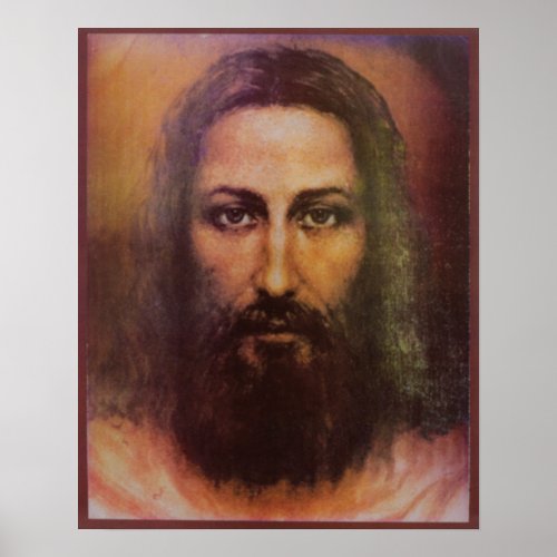 Shroud of Turin Jesus Christ face Holy Face Poster