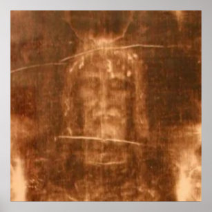 Shroud of Turin Jesus Christ face, Holy Face Poster