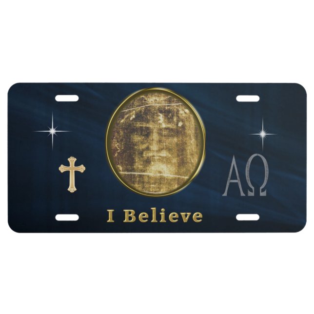 Shroud of Turin License Plate (Front)