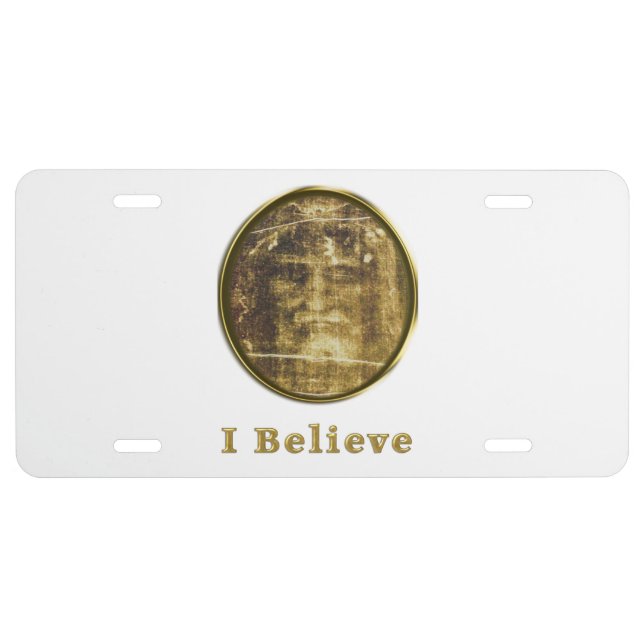 Shroud of Turin License Plate (Front)