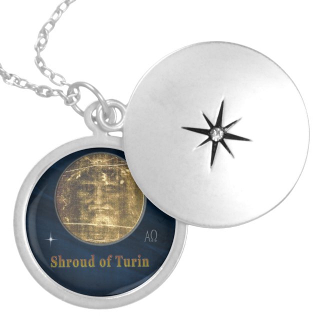 Shroud of Turin Locket Necklace (Front)