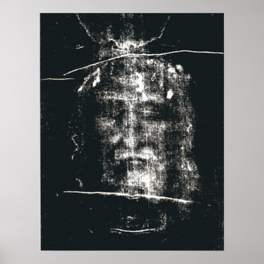 Shroud Of Turin, Negative Poster | Zazzle.com