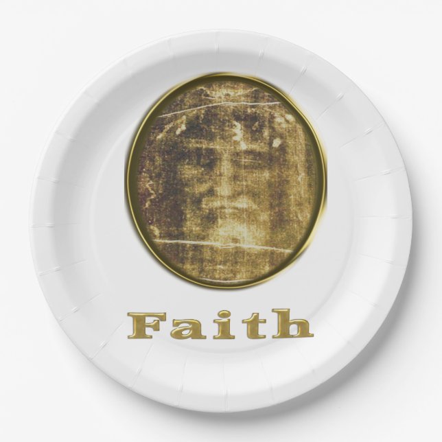 Shroud of Turin Paper Plates (Front)