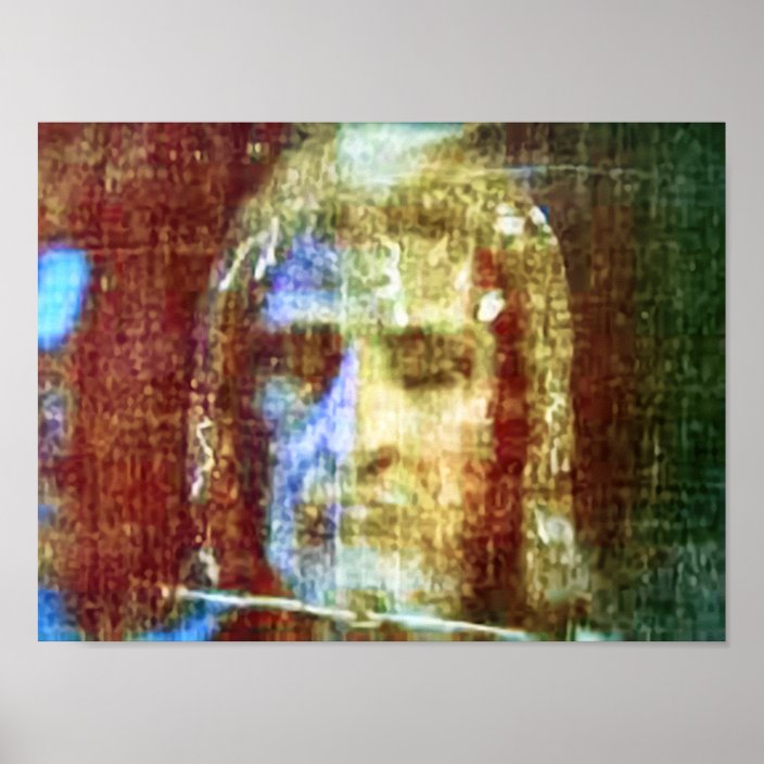 Shroud of Turin Real Face Jesus Christ Colorized Poster | Zazzle.com