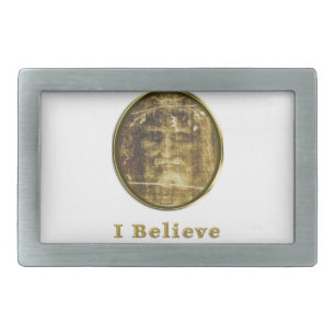 Shroud of Turin Rectangular Belt Buckle