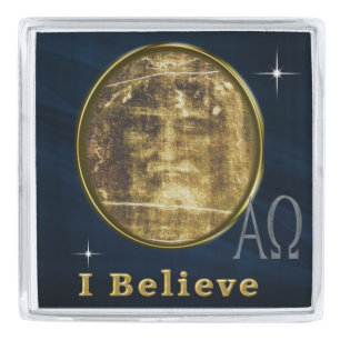 Shroud of Turin Silver Finish Lapel Pin