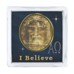 Shroud of Turin Silver Finish Lapel Pin