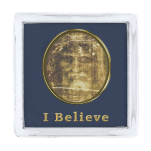 Shroud of Turin Silver Finish Lapel Pin