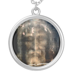 Shroud of Turin Silver Plated Necklace