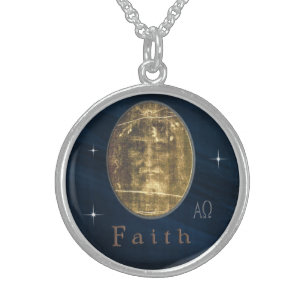 Shroud of Turin Sterling Silver Necklace