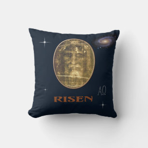 Shroud of Turin Throw Pillow