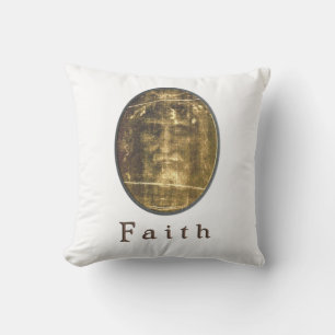Shroud of Turin Throw Pillow