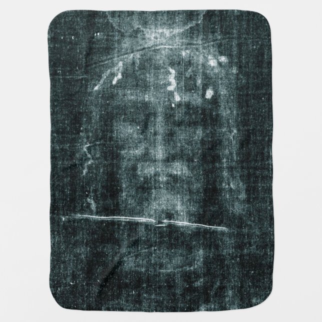 Shroud of Turin (Turin Shroud) Jesus Christ Face Baby Blanket (Front)
