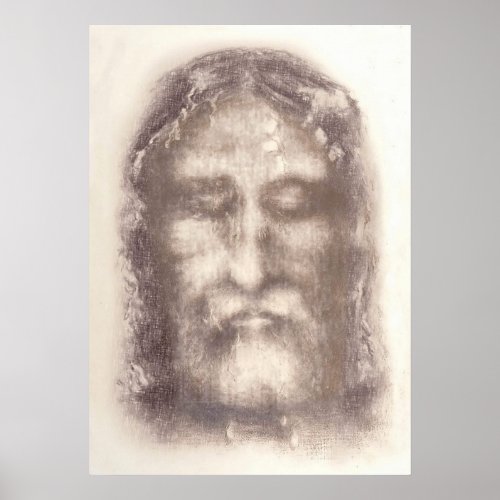 Shroud of Turin Turin Shroud Jesus Christ Face Poster