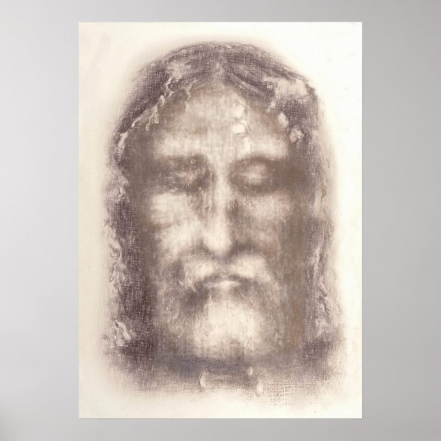 Shroud of Turin (Turin Shroud) Jesus Christ Face Poster (Front)