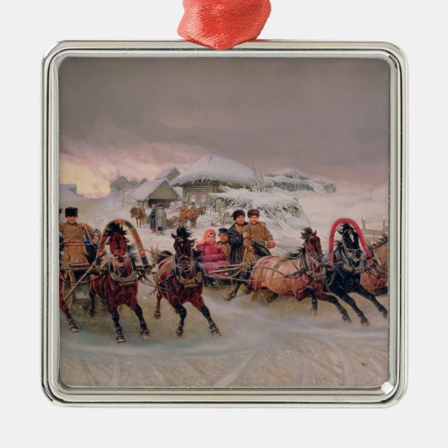 Shrovetide, 1889 metal ornament (Front)