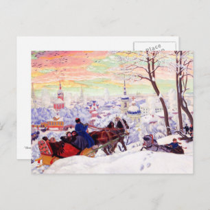 "Shrovetide" by Boris Kustodiev Postcard